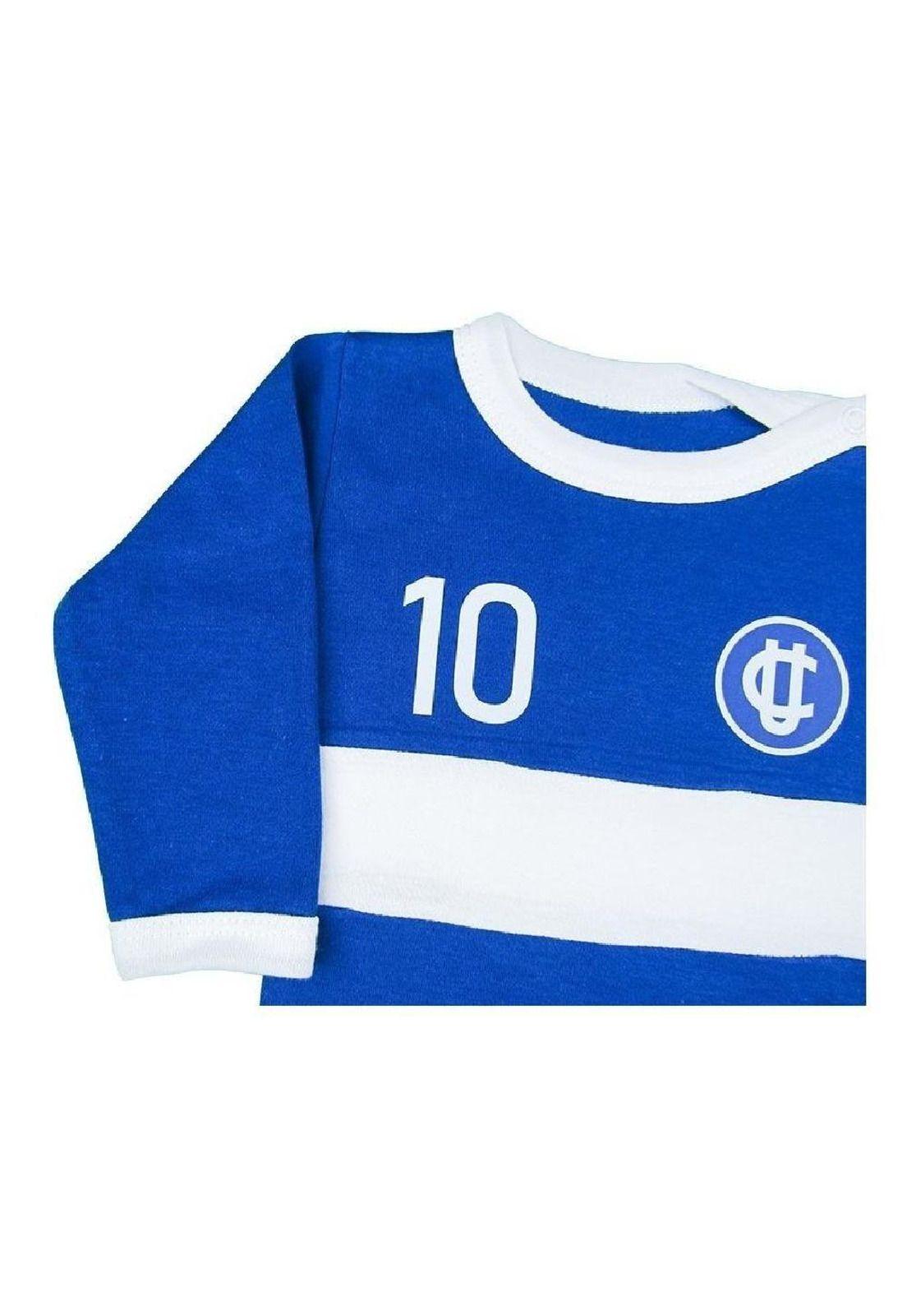 Body Bebé Universidad Católica Visita Azul Manga Larga-2