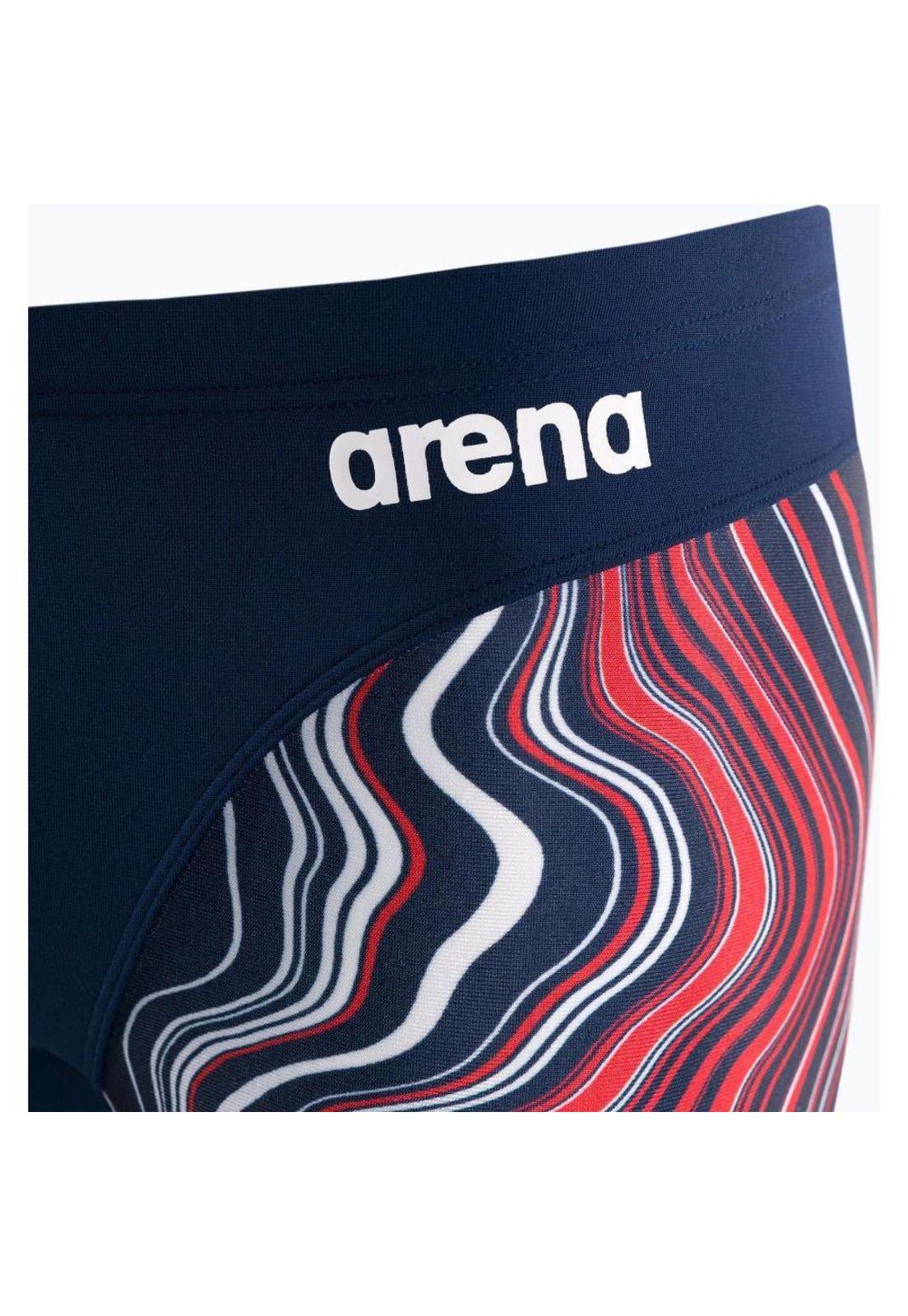 Traje de baño jammer de natacion Marbled Arena-4