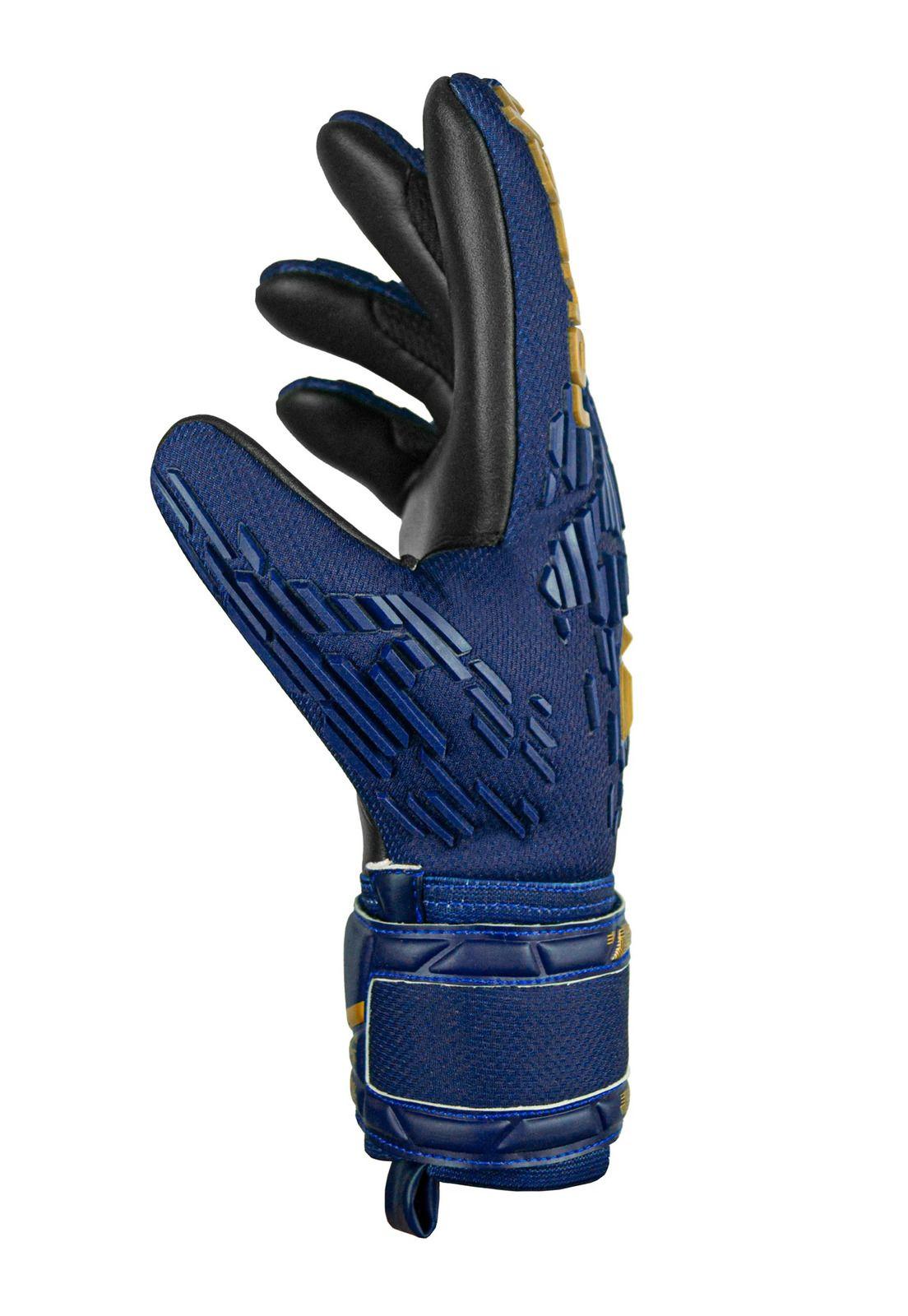 Guantes Arquero Attrakt Freegel Silver Azul Original Reusch-2