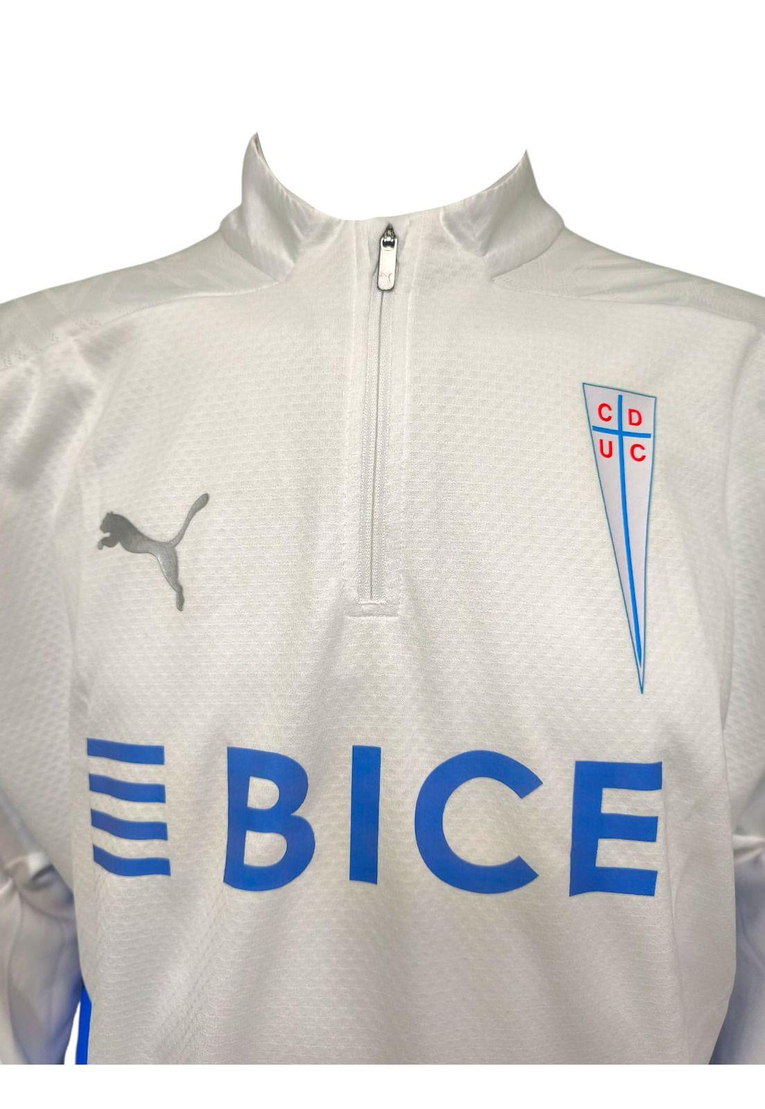 Polerón Universidad Católica 2025 Entrenamiento Blanco Puma-2