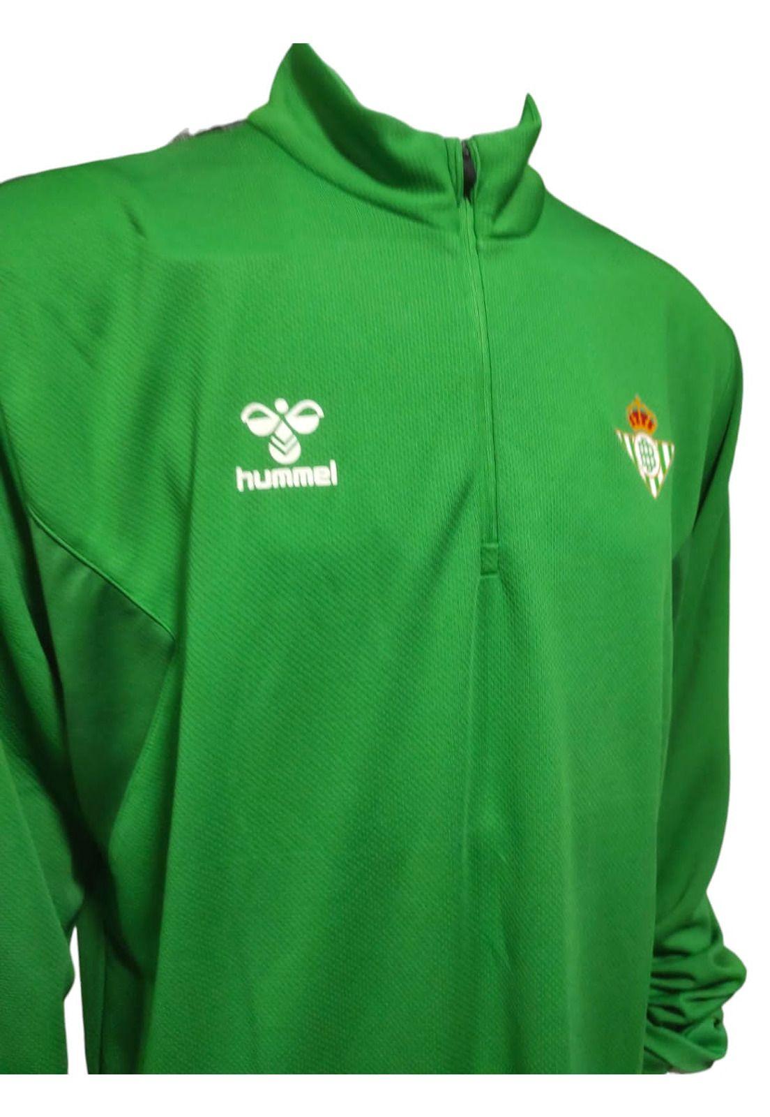 Polerón Real Betis 2023 2024 Entrenamiento Verde Hummel-2