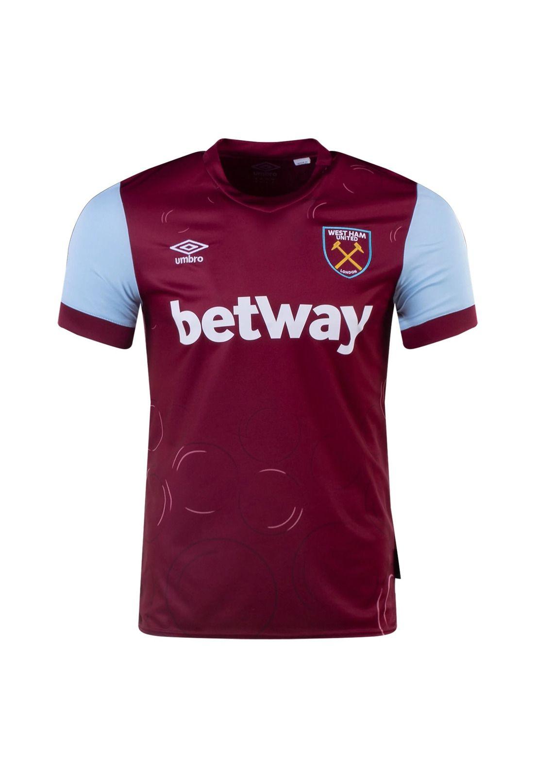 Camiseta West Ham United 2023 2024 Titular Original Umbro-0