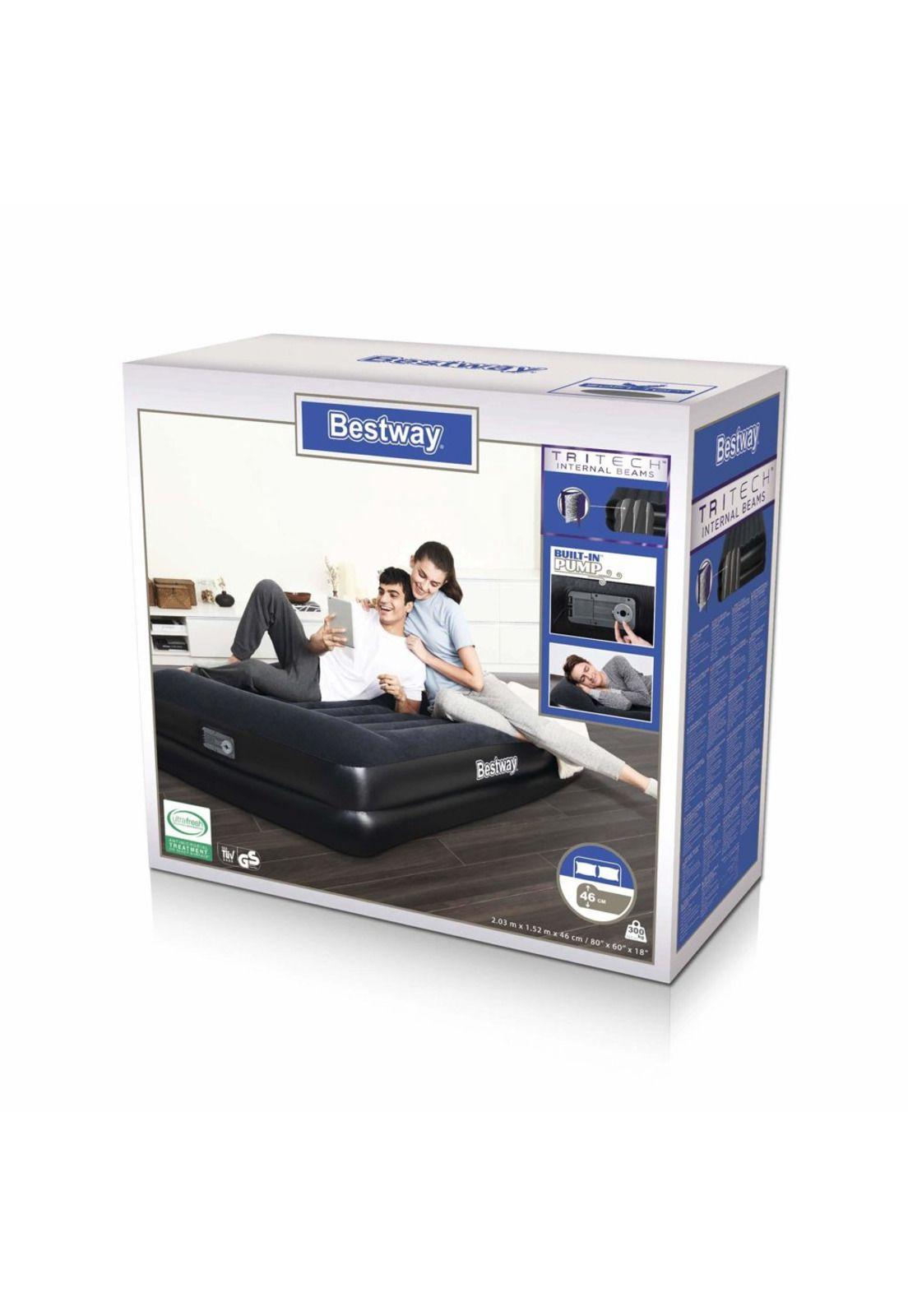 Colchon inflable Queen con inflador Bestway-5