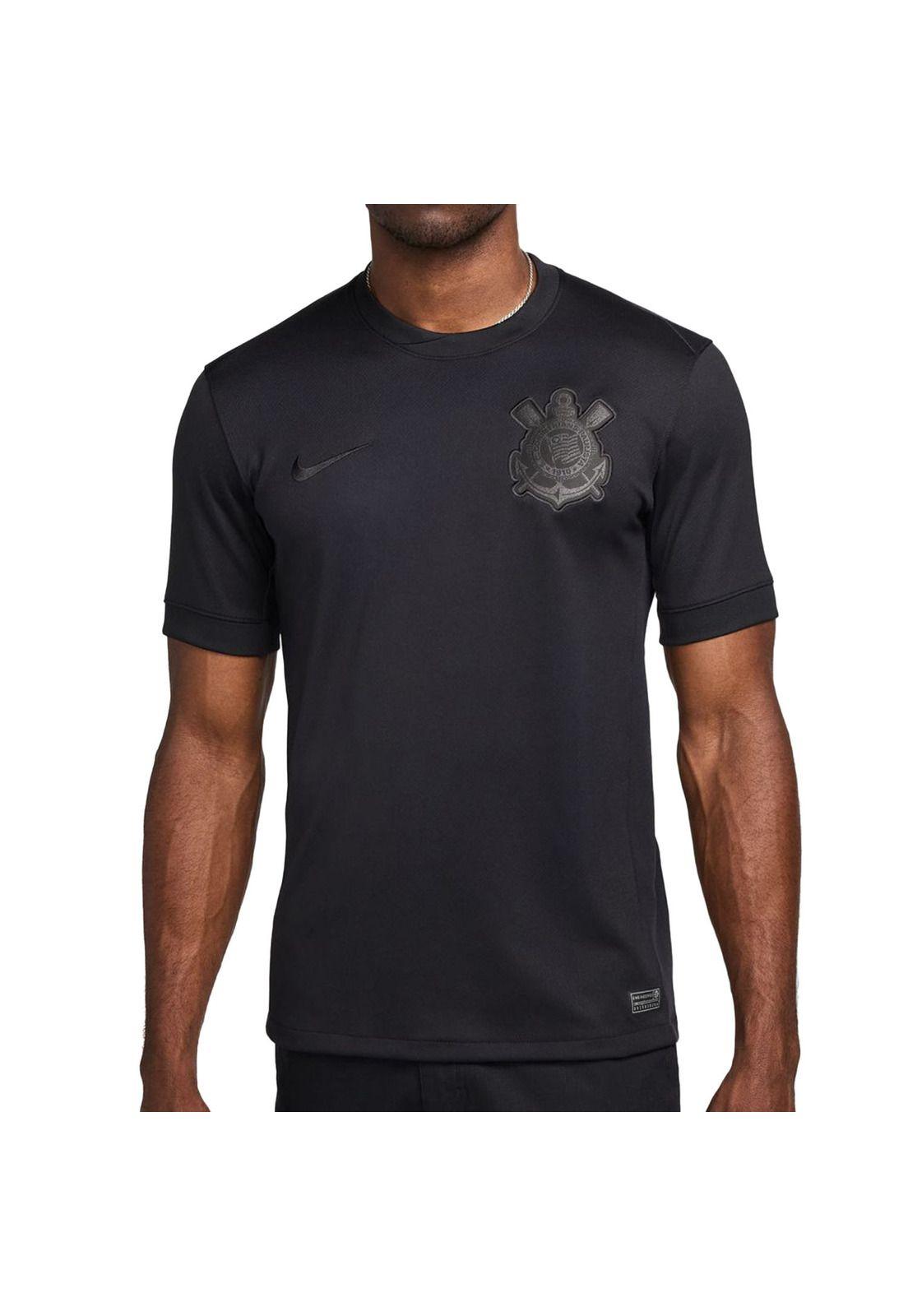 Camiseta Corinthians 2024 2025 Visita Negro Original Nike-0