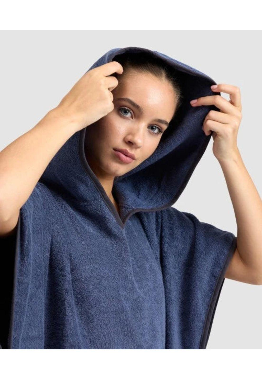 Poncho toalla Azul Arena-2