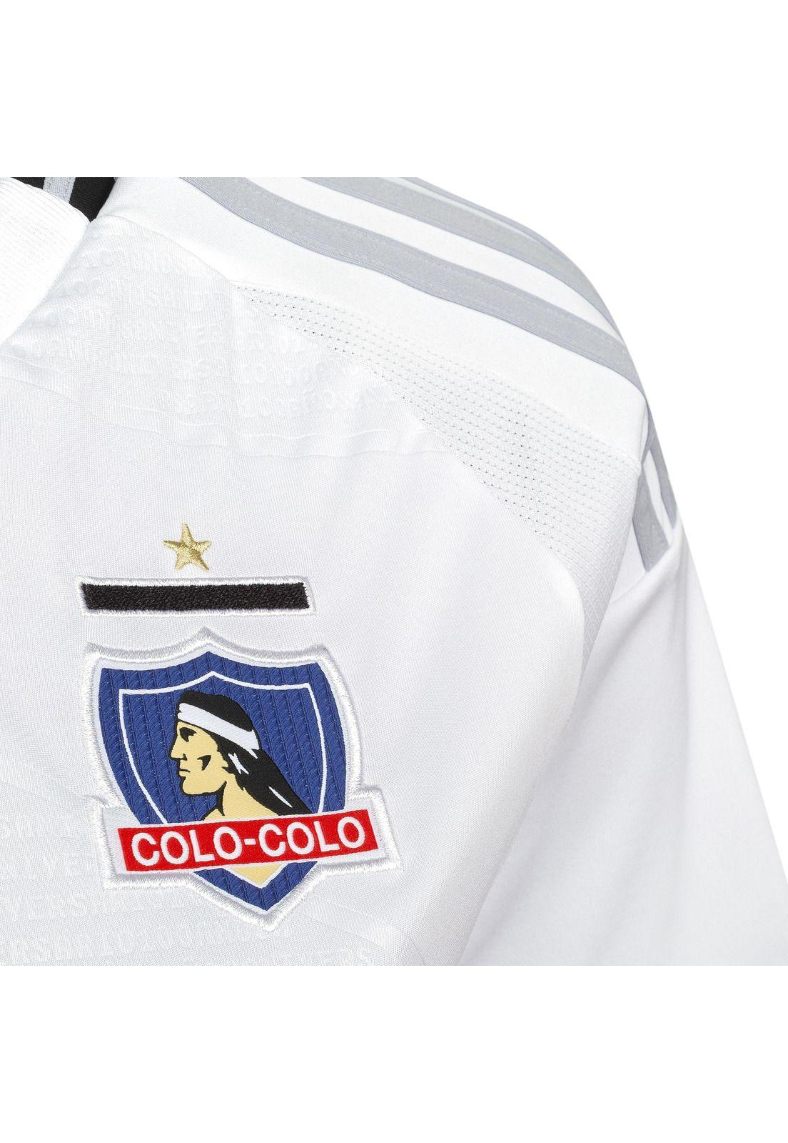 Camiseta Colo Colo 2025 Mujer Local Blanco Original Adidas-2