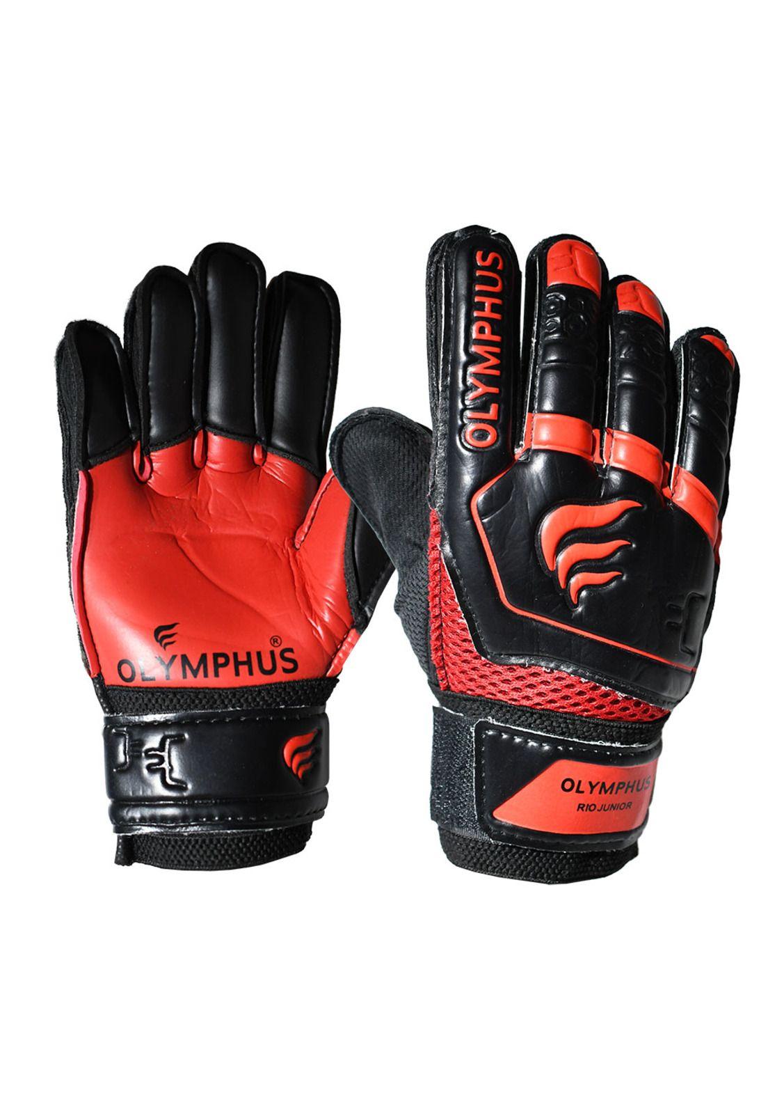 Guantes Arquero Rio Junior Férula Rojo Niño Olymphus-0