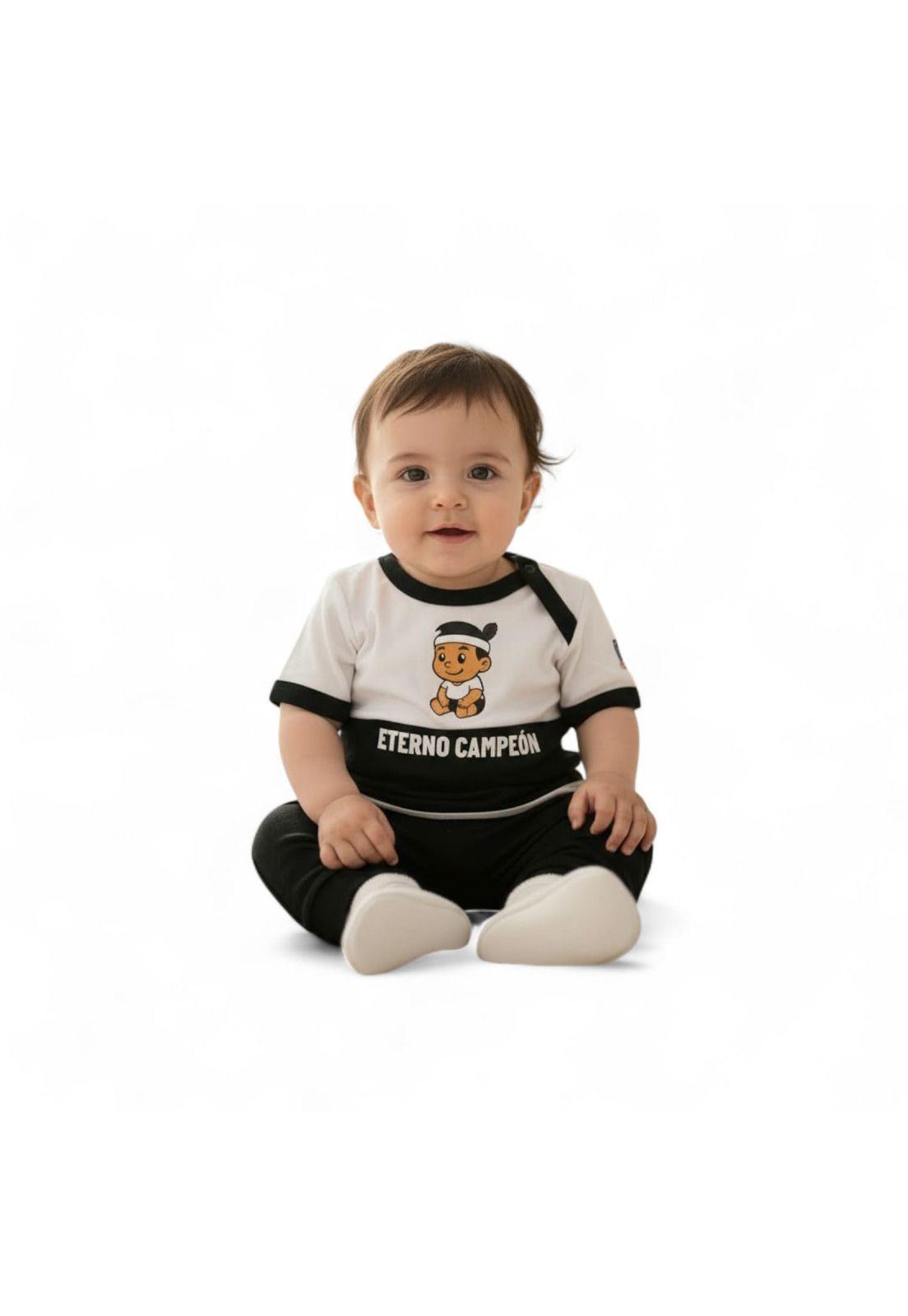 Polera Colo Colo bebé bicolor Producto Oficial-2