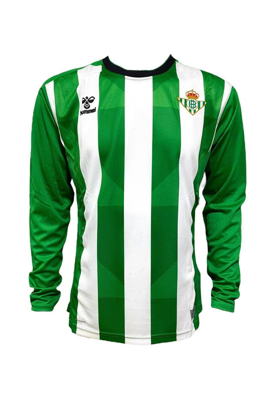 Camiseta Real Betis 2022/2023 Titular Manga Larga Hummel-2