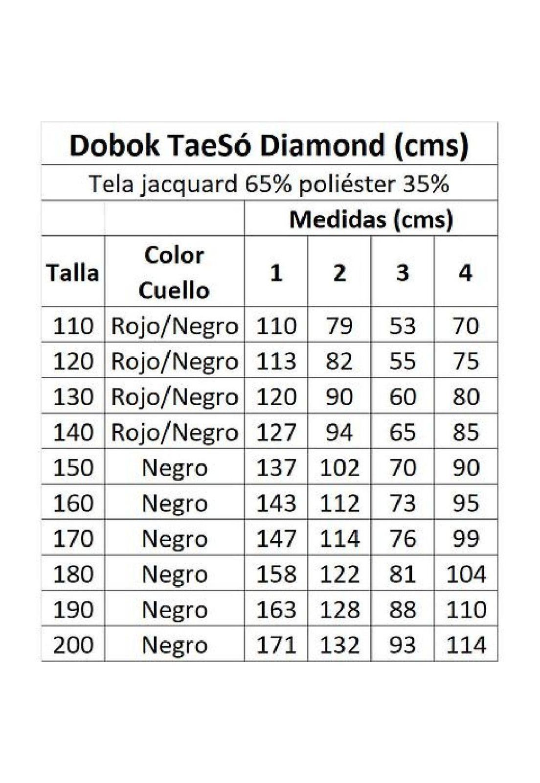 Dobok diamond cuello negro Taeso-6