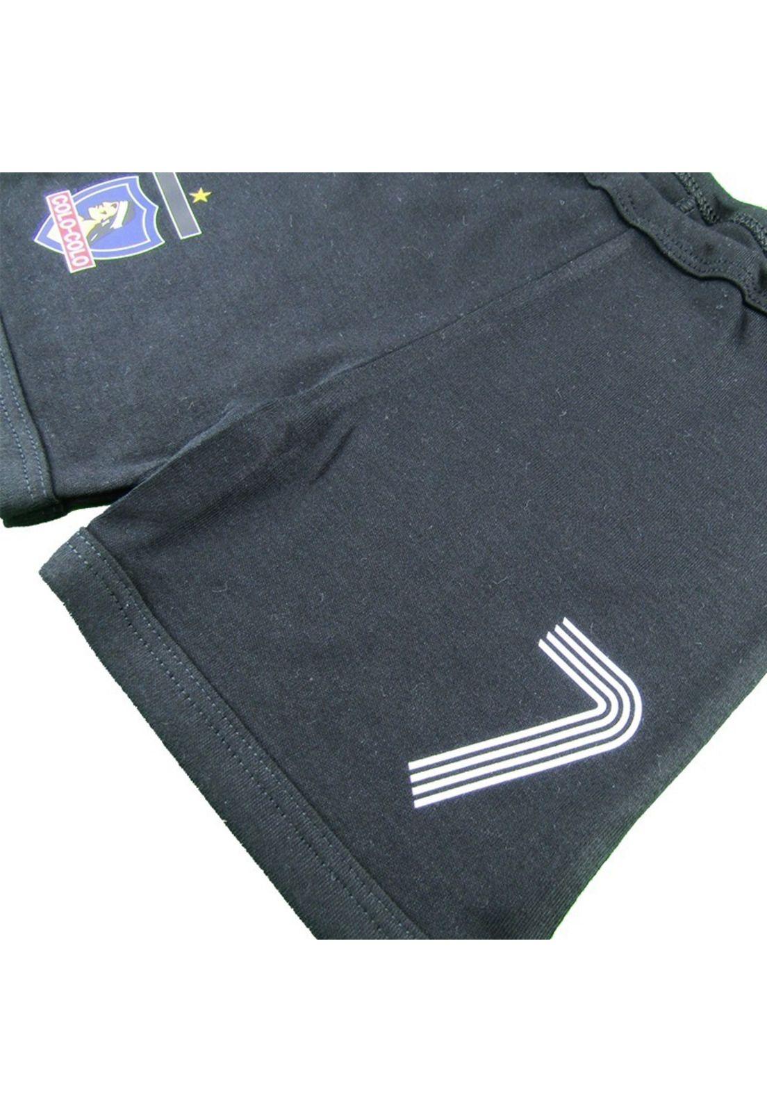      Conjunto Colo Colo Visita Negro N°7  Producto Oficial -2