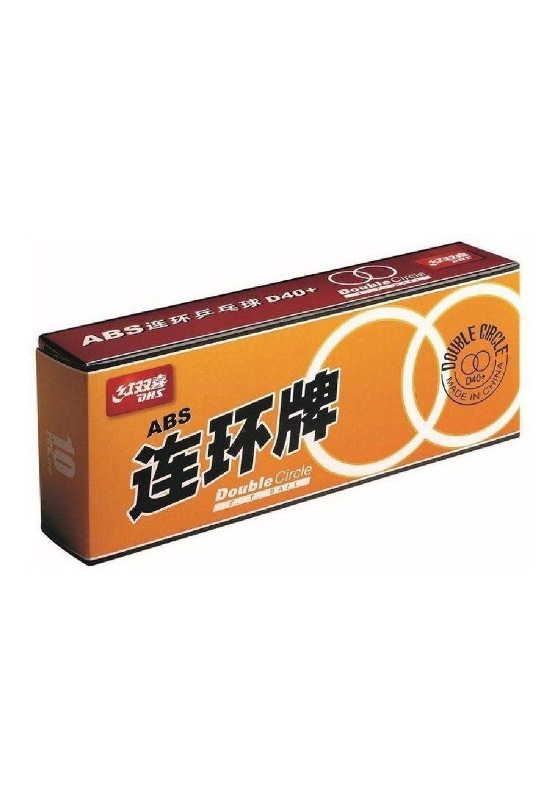 Set 10 Pelotas Dhs Ping Pong 40+ Abs Nueva Double Circle-2