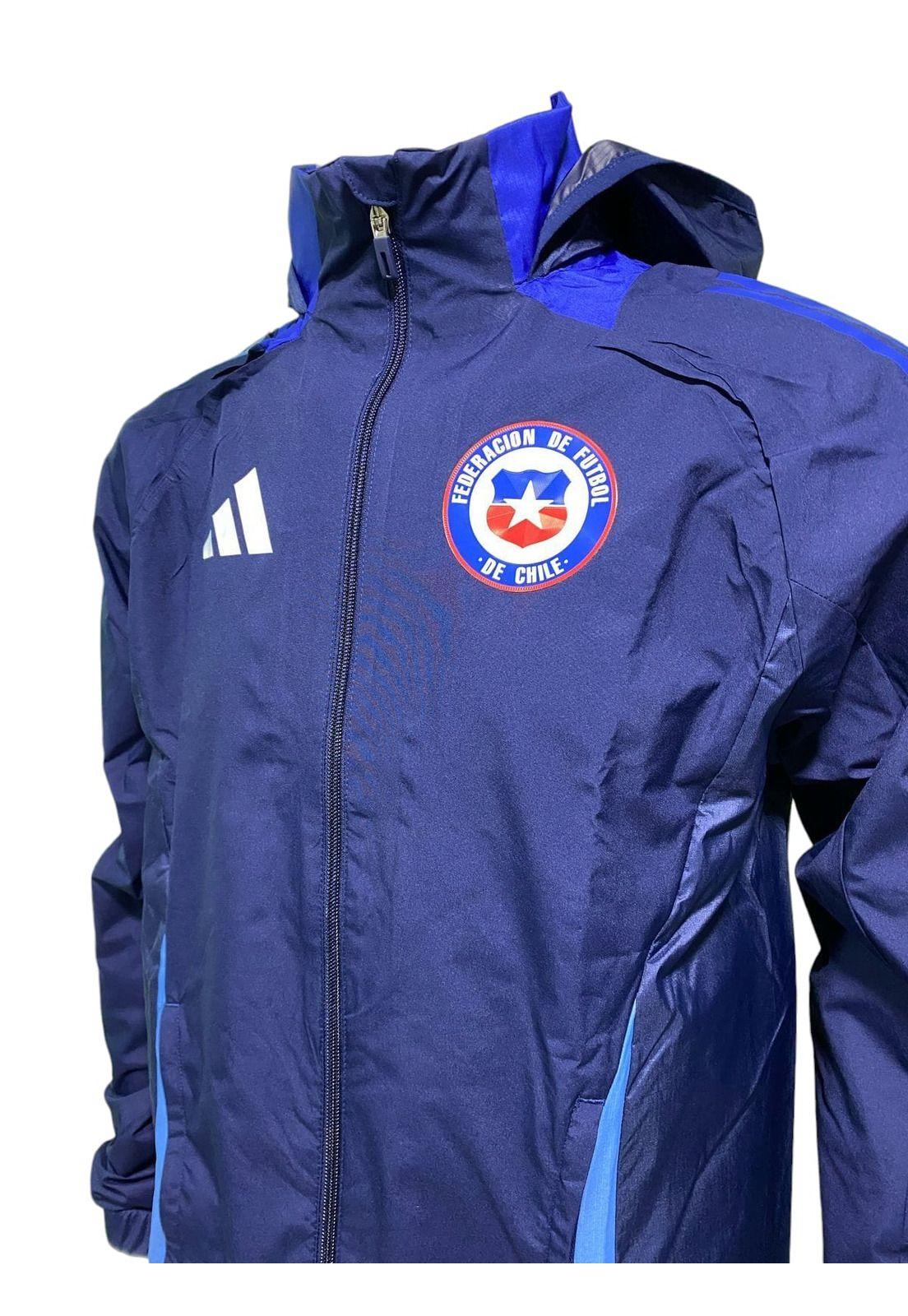Chaqueta Chile 2024 2025 All Weather Azul Original Adidas-1
