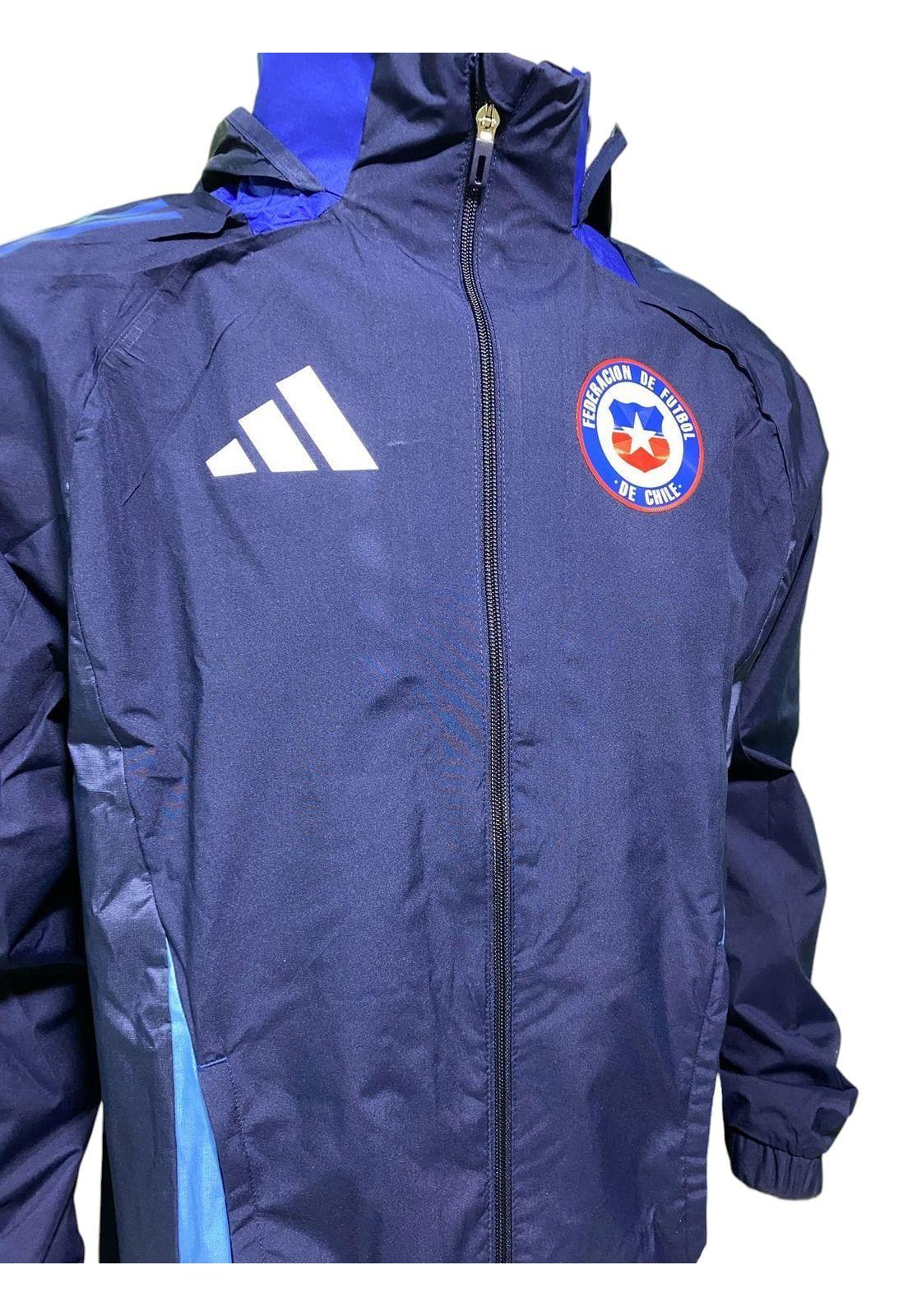 Chaqueta Chile 2024 2025 All Weather Azul Original Adidas-3