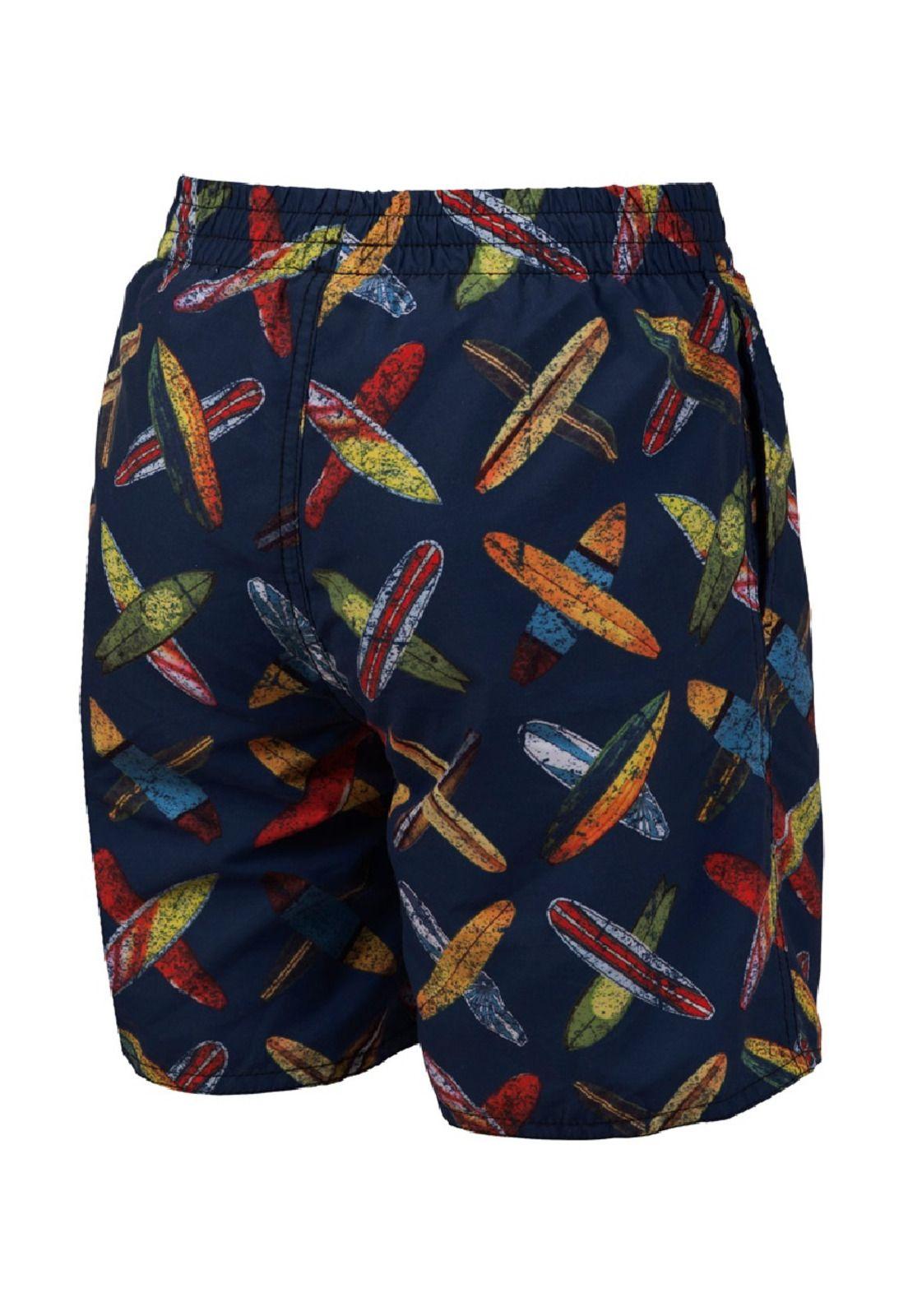 Traje Baño Bermuda Infantil Surf Colores Arena-1
