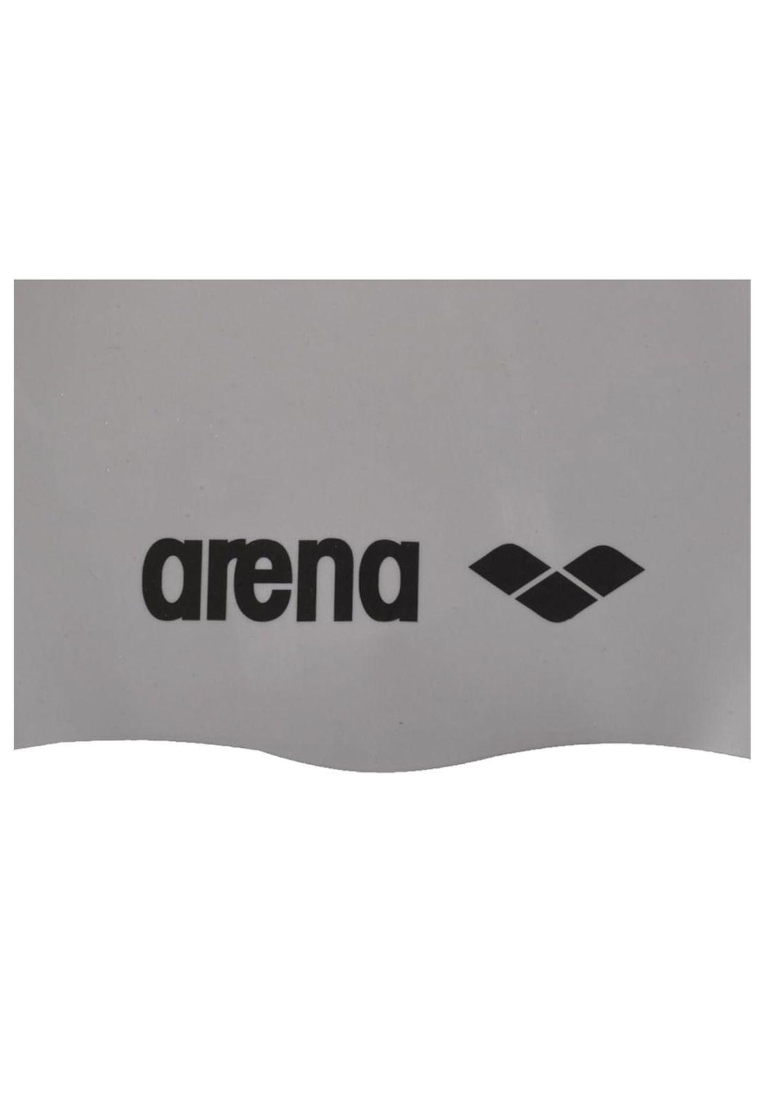 Gorra de Natacion Silicona Gris Nueva Arena-2