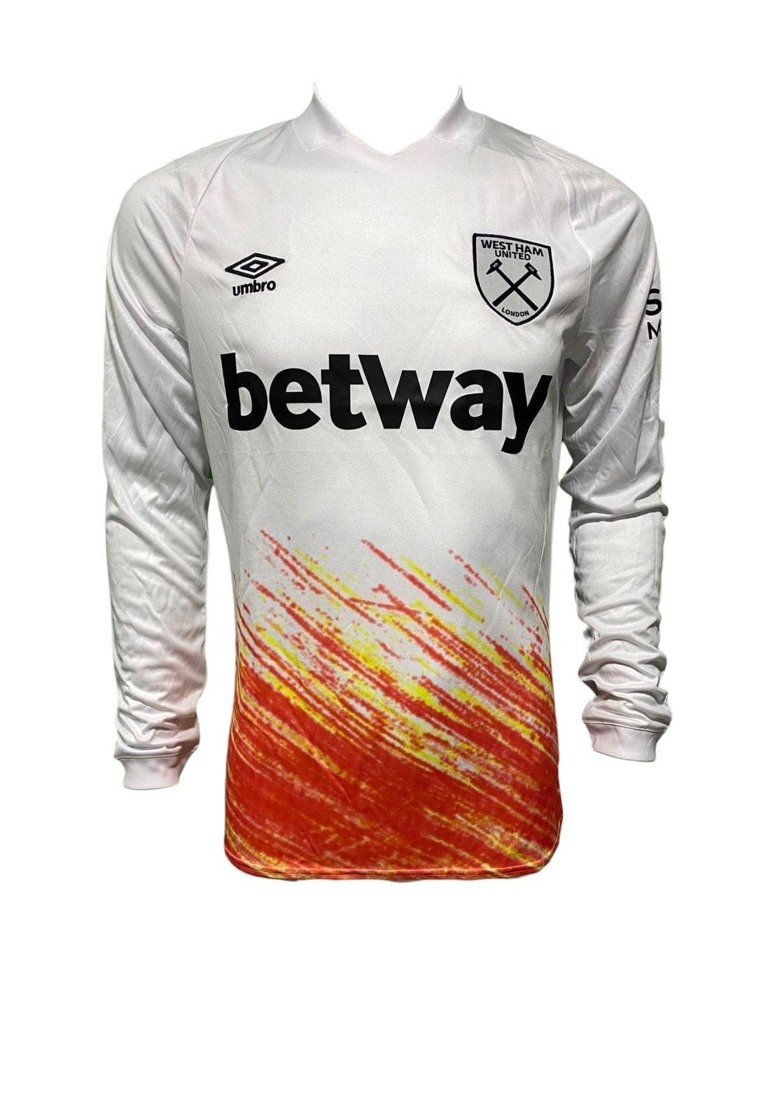 Camiseta West Ham United 2022 2023 3a Manga Larga Umbro-1