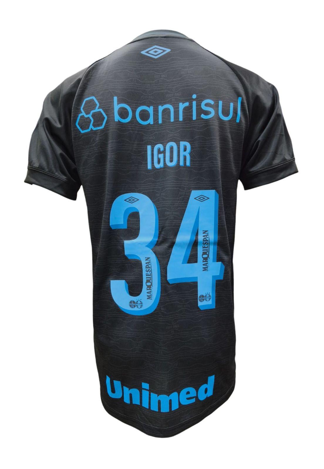 Camiseta Gremio 2023 2024 Tercera N34 Igor Original Umbro-2