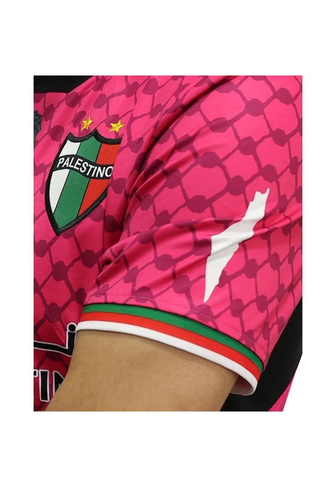 Camiseta Palestino 2024 Arquero Fucsia Original Capelli-2