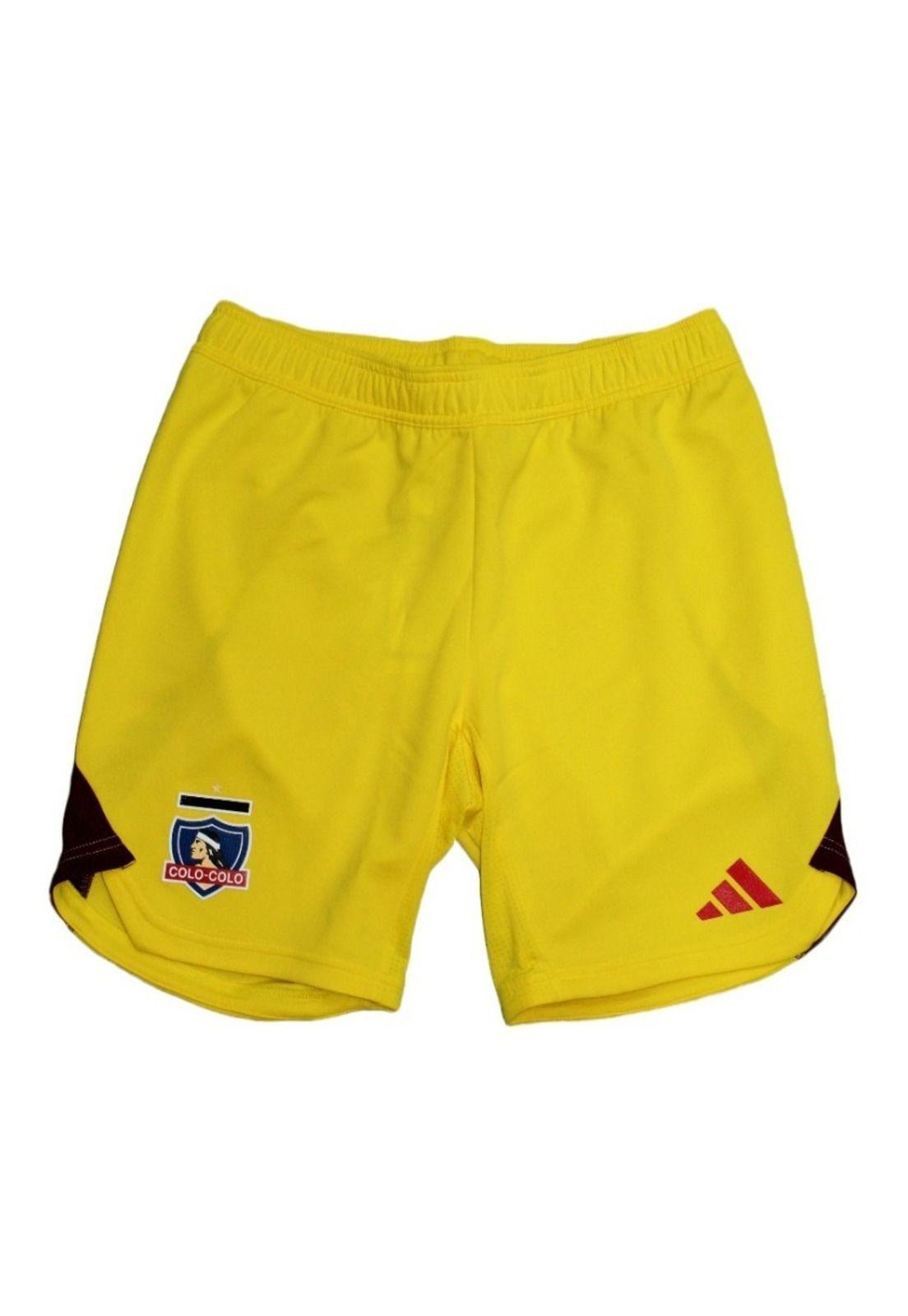 Short Colo Colo 2023 Arquero Amarillo Nuevo Original adidas-0