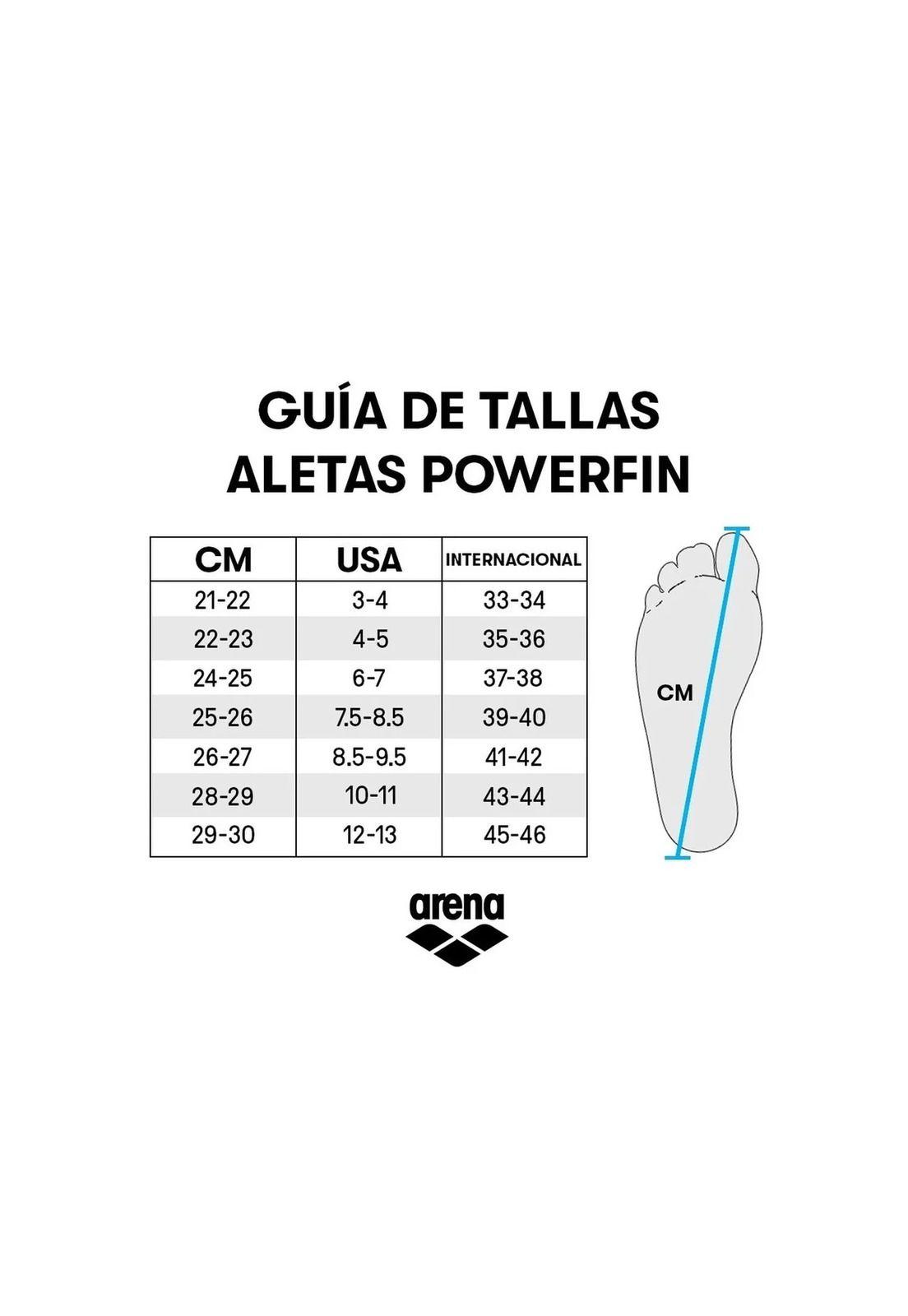 Aleta Natacion Entrenamiento Powerfin Arena-3
