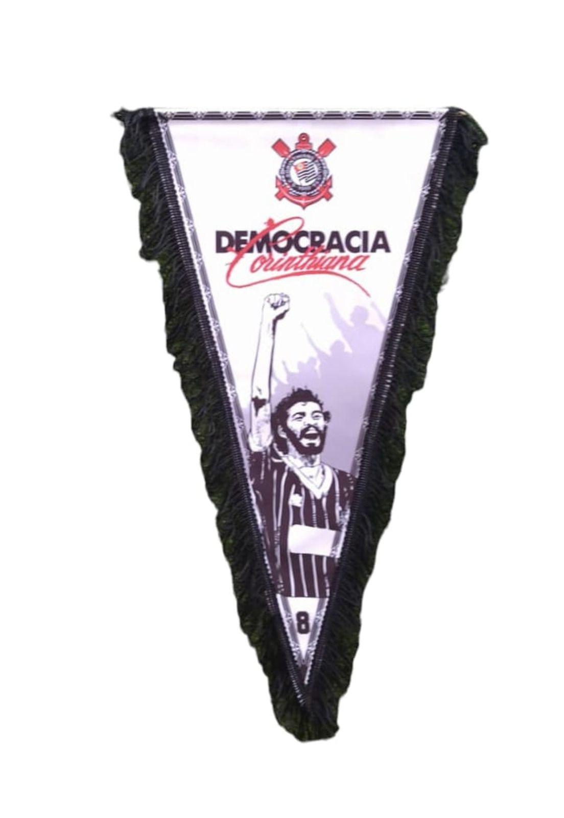Banderin Corinthians Sócrates Democracia Corinthiana-0