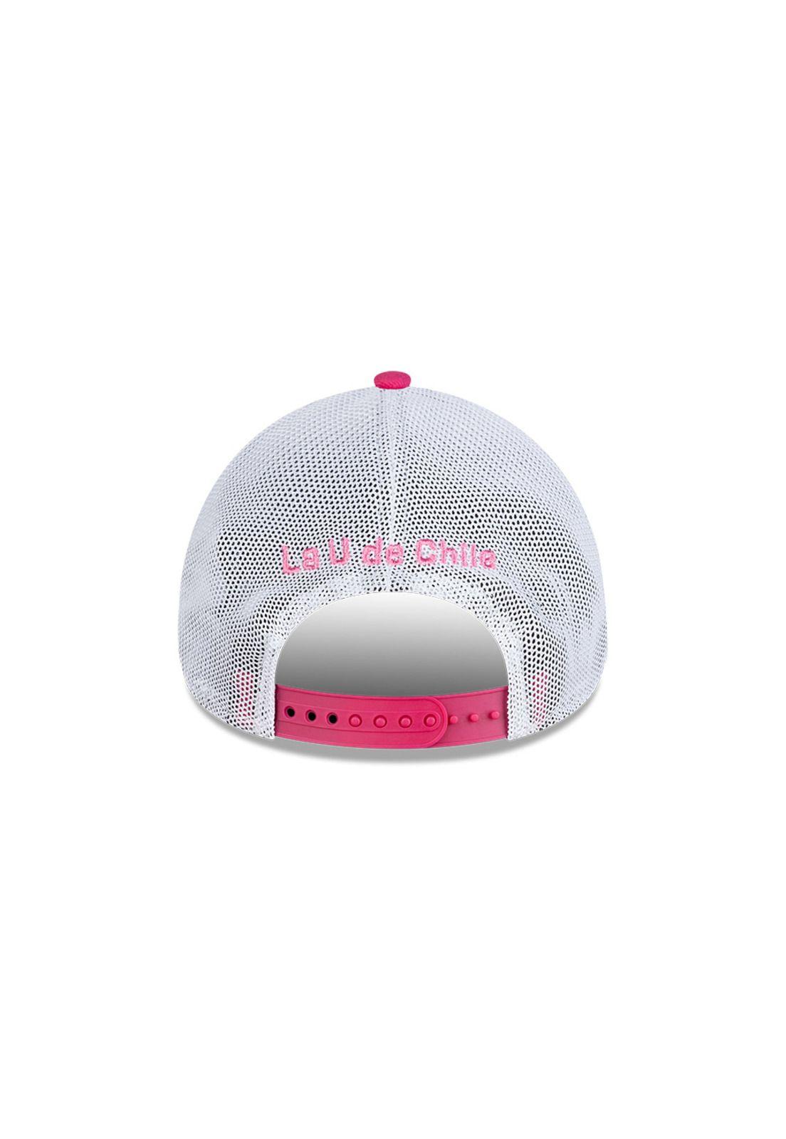 Jockey Universidad De Chile 2025 Trucker Rosa 9Forty New Era-3
