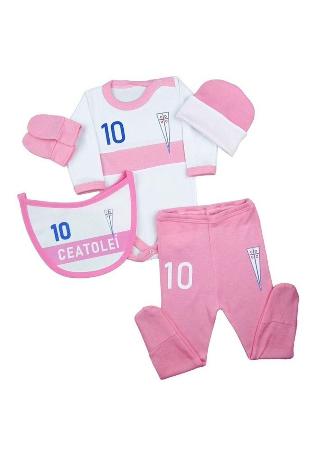 Pack Body Bebé Universidad Católica Local Rosado Oficial-1