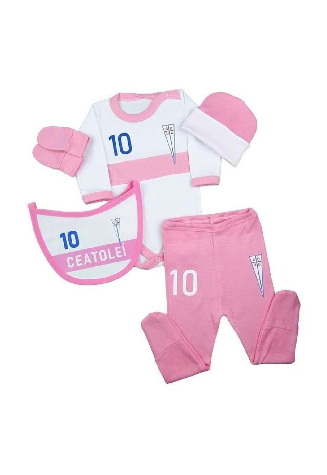 Pack Body Bebé Universidad Católica Local Rosado Oficial-0