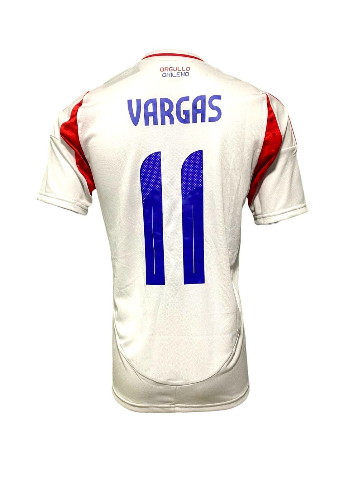 Camiseta Chile 2024 2025 Visita N11 Vargas Utilería Adidas-2