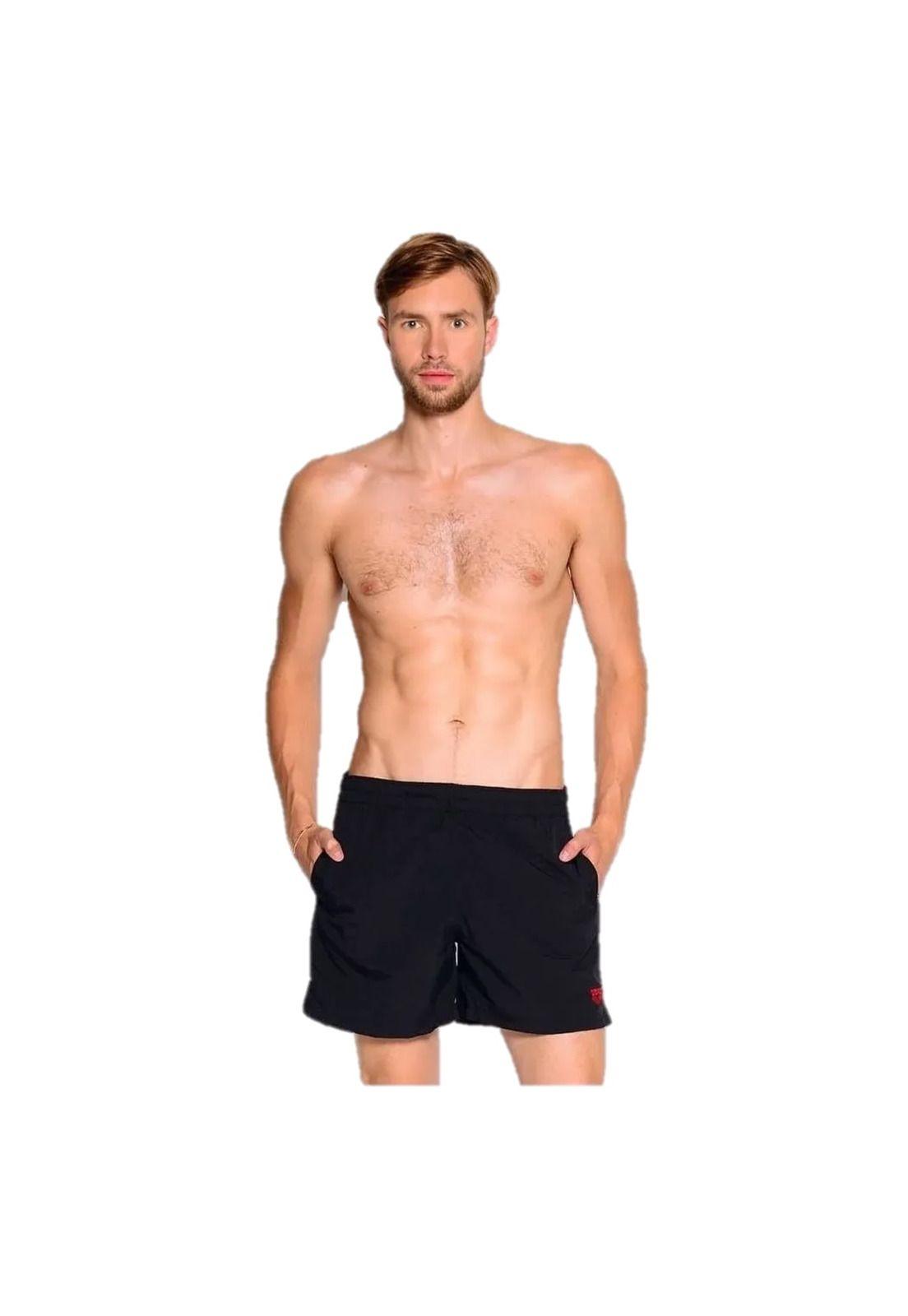 Traje Baño Bermuda Hombre Fundamental Colores Arena-3