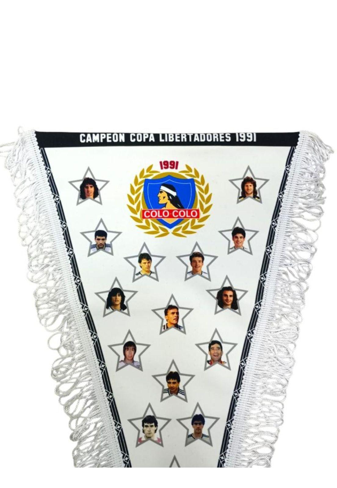 Banderín Colo Colo Plantel Campeón Libertadores 1991-2