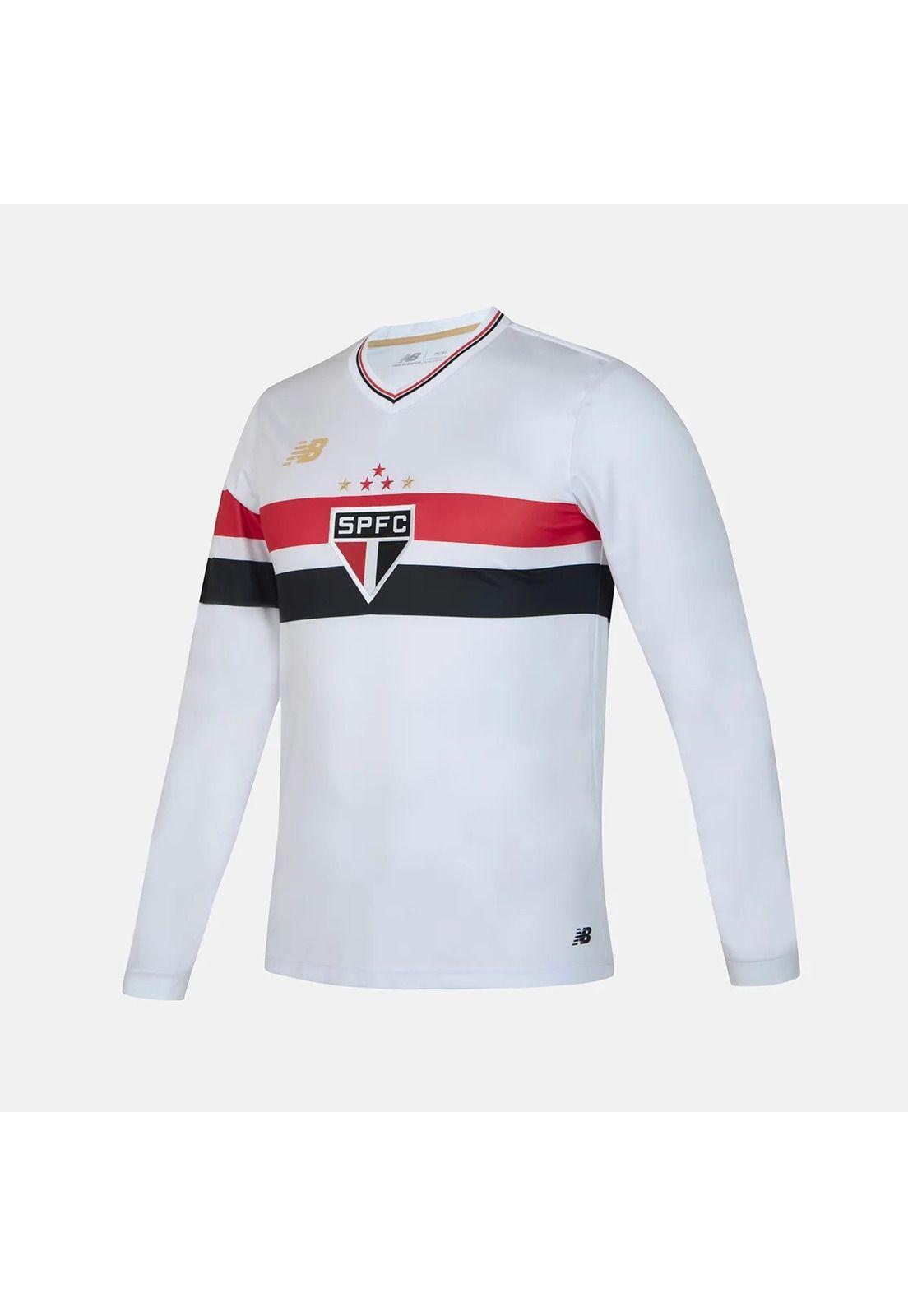 Camiseta Sao Paulo 2025 Titular M. Larga Original New Balance-1