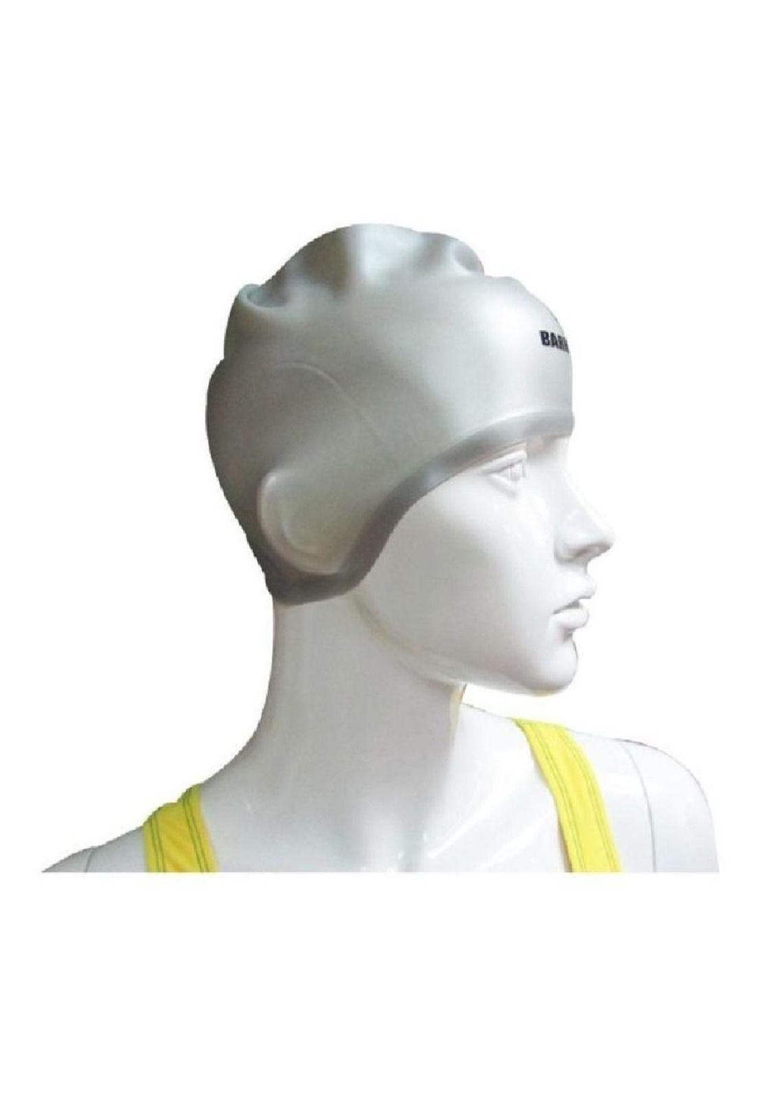 Gorra Natación Silicona Cubre Orejas Nueva Barracuda-2