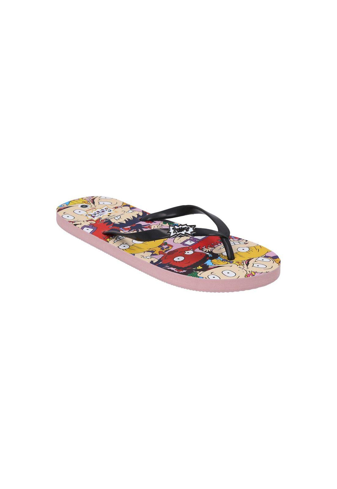 Sandalia baja flip flop full print Rugrats-1