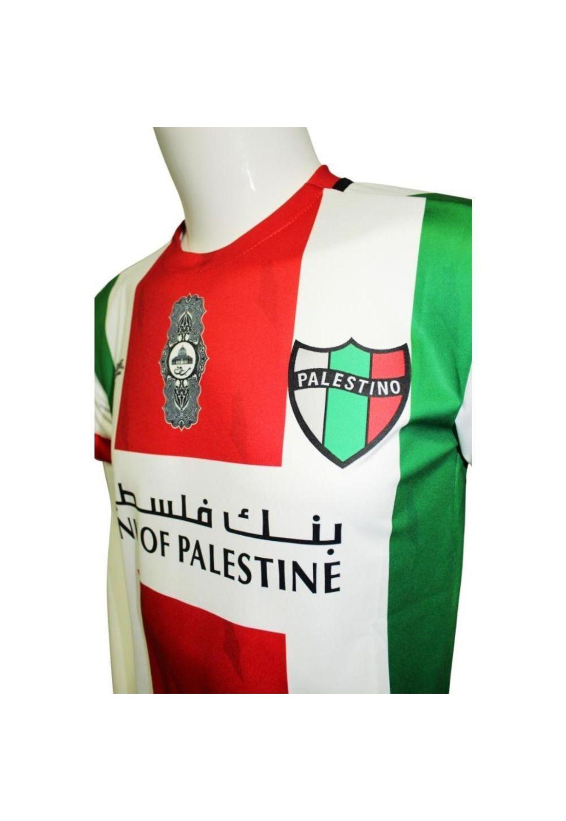 Camiseta Palestino 2018 Local Tricolor Original Training-1