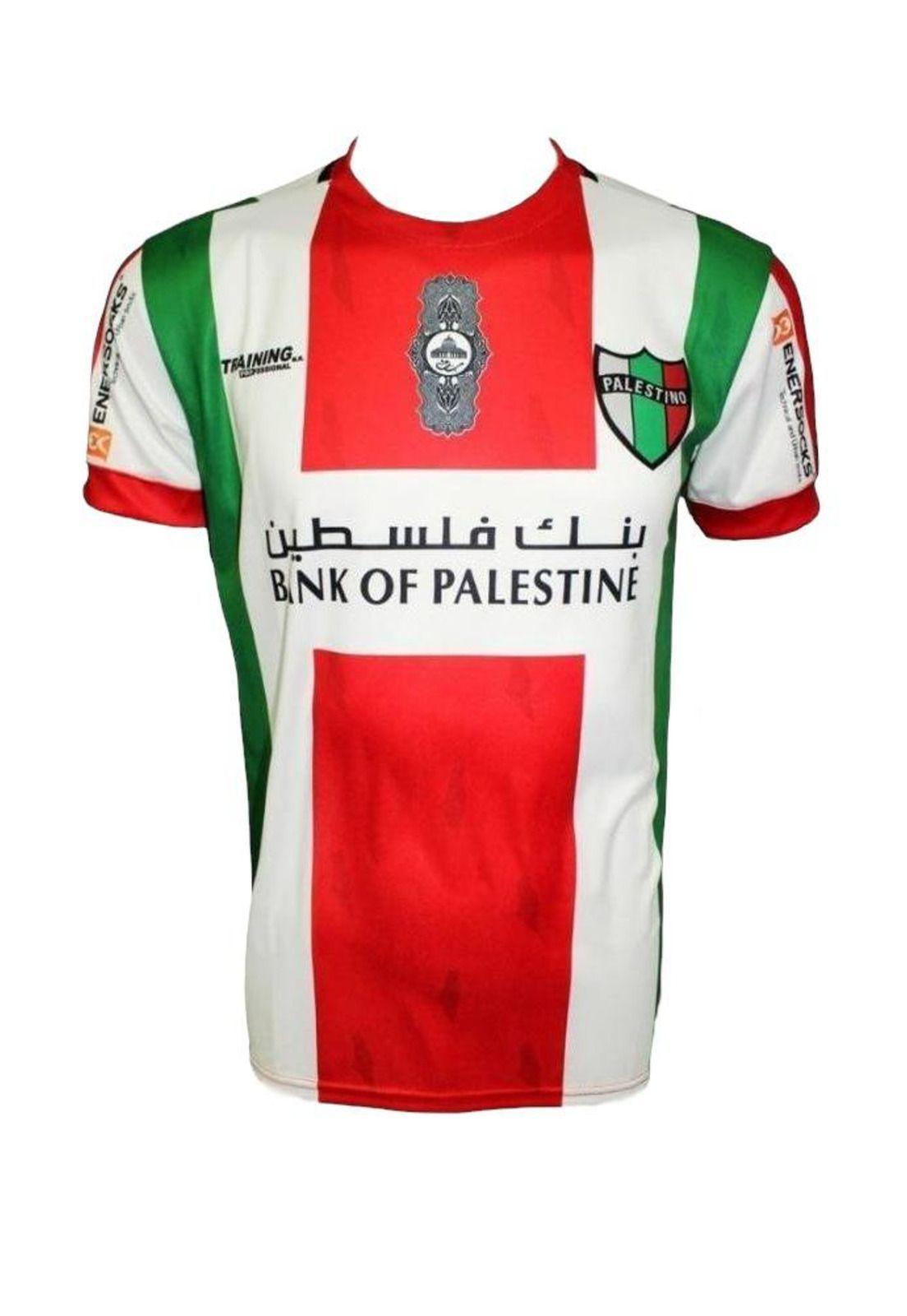 Camiseta Palestino 2018 Local Tricolor Original Training-3