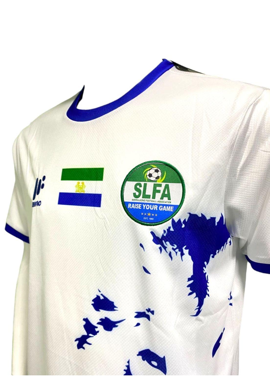 Camiseta Sierra Leona 2019 Visita Blanco Original Mafro-2