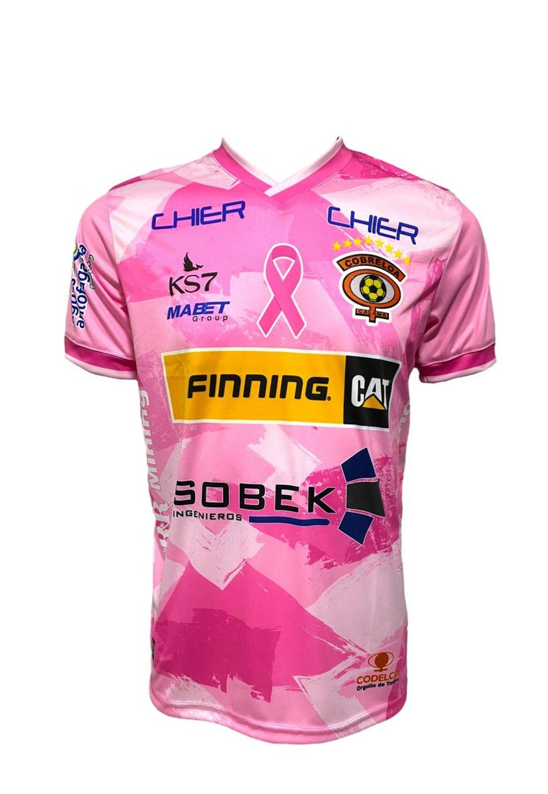 Camiseta Cobreloa 2024 Ed. Cancer de Mamas Original KS7-0