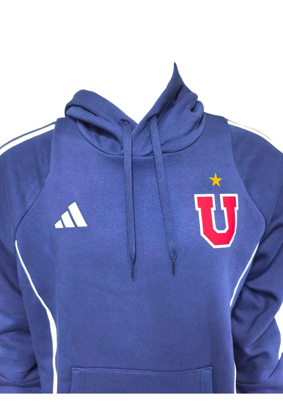 Polerón Universidad De Chile 2025 Salida Hoodie Adidas-3