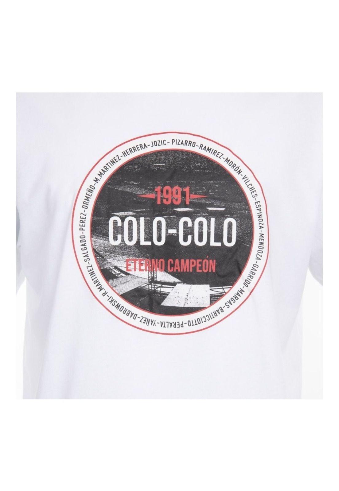      Polera Colo Colo Plantel Eterno Campeon 91 Producto Oficial-1