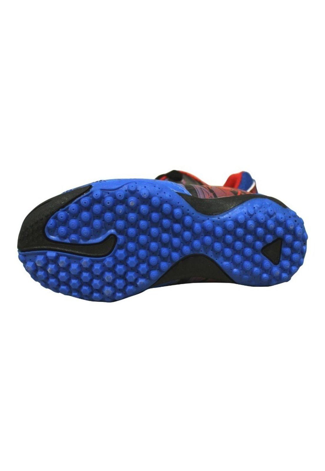      Zapato Baby Fútbol Spiderman 2022 Azul/rojo Araña Marvel-2