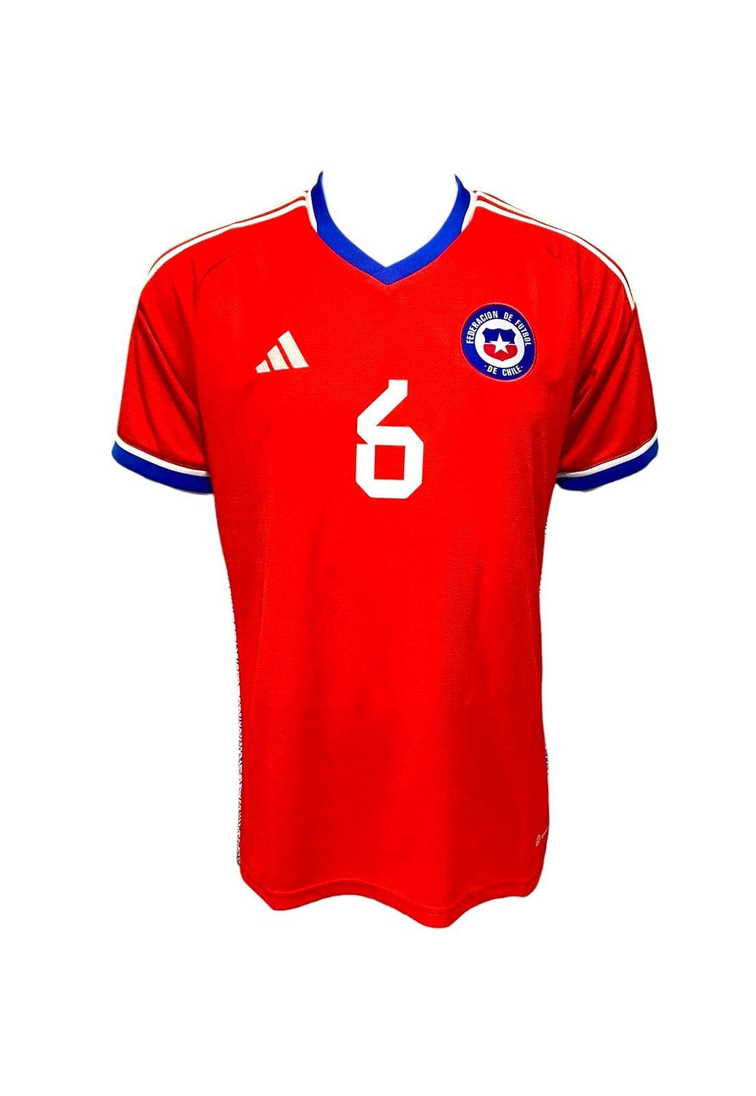 Camiseta Chile 2022 2023 Local N6 Utilería Original Adidas-0