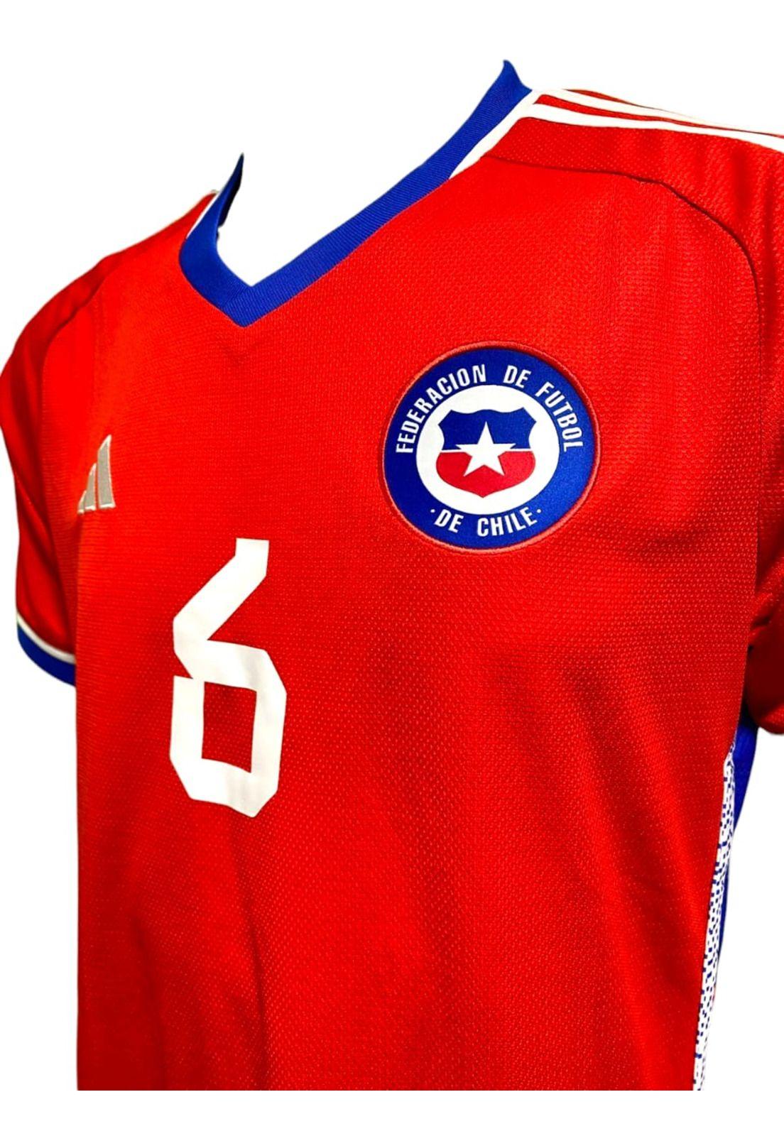 Camiseta Chile 2022 2023 Local N6 Utilería Original Adidas-1