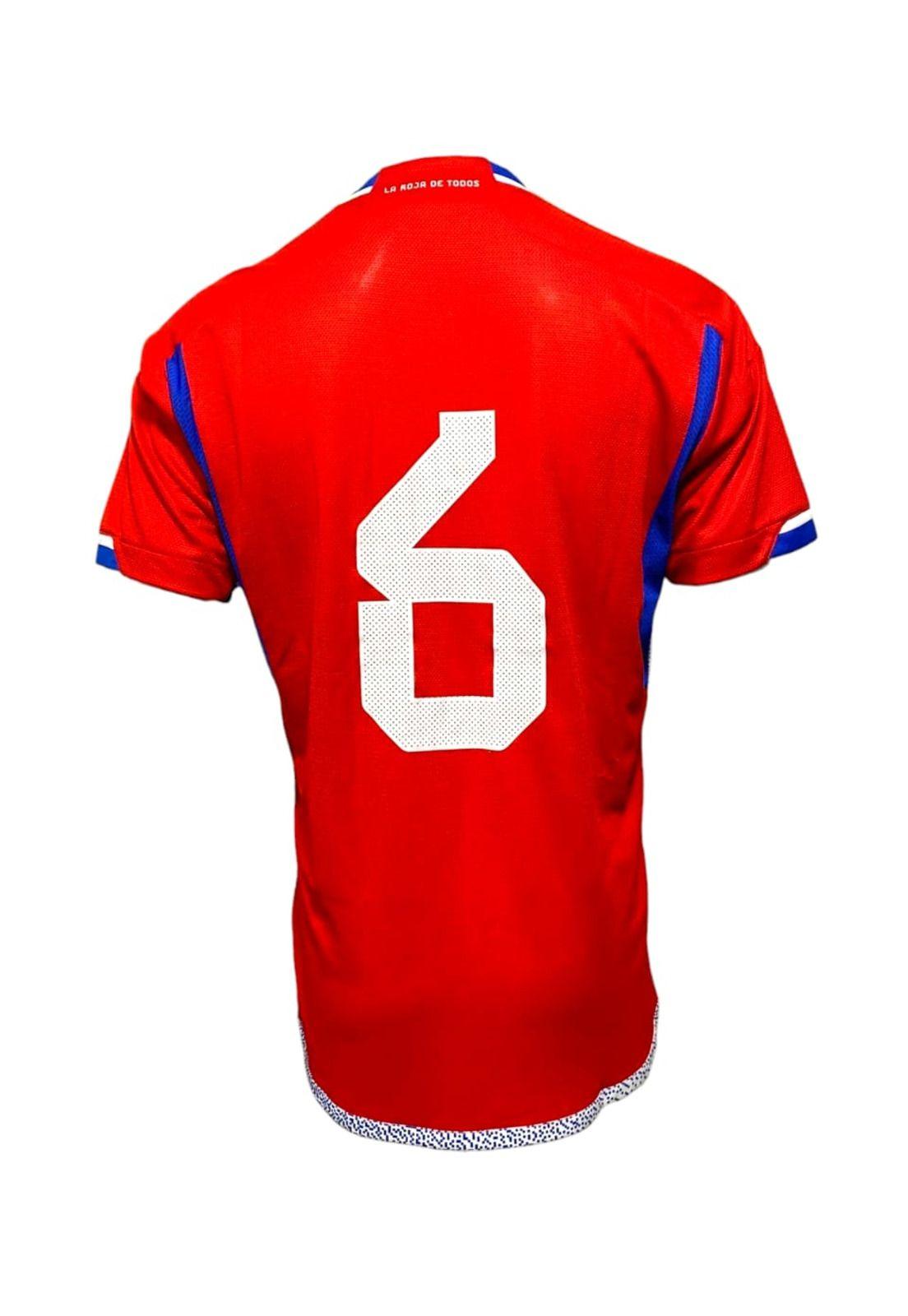 Camiseta Chile 2022 2023 Local N6 Utilería Original Adidas-2