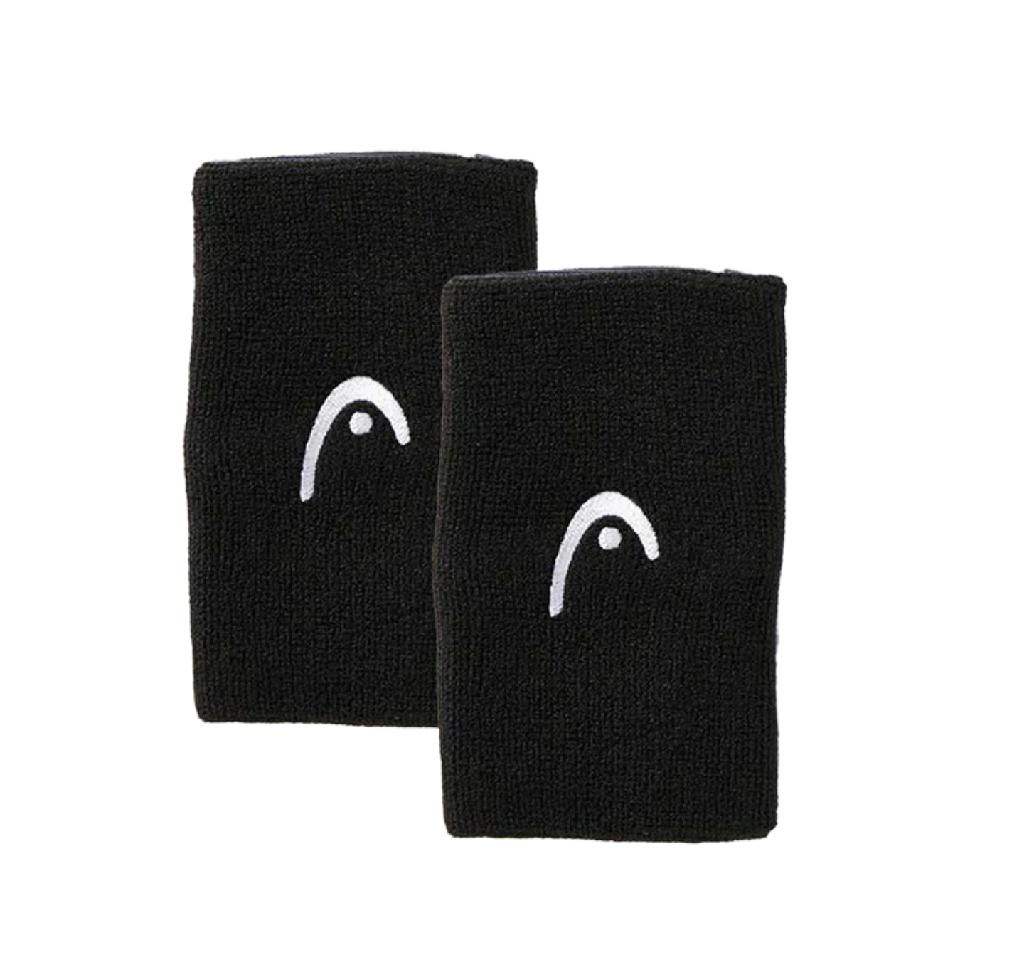 Muñequera Toalla Tenis Pádel XL Larga Head Negro Pack 2-1