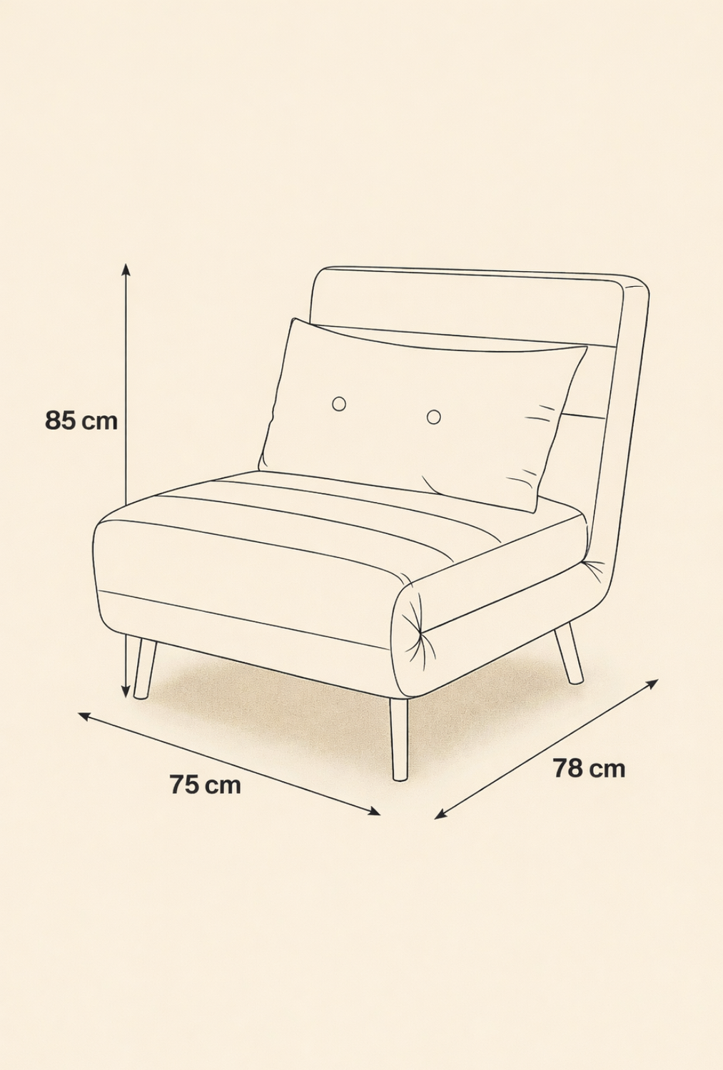Sillon Sofa Cama Plegable Libano-7
