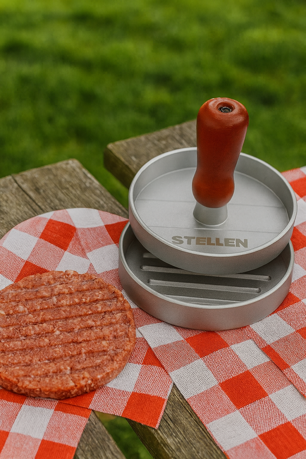 Prensa Para Hamburguesas Molde Antiadherente Parrilla Stelle-1