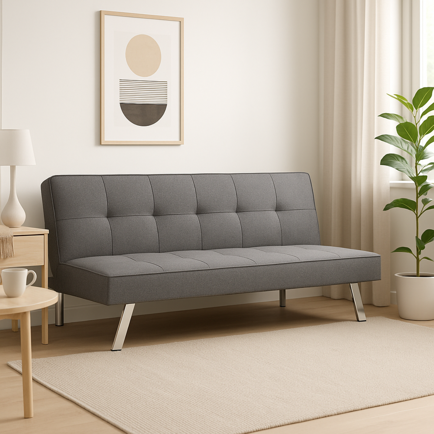 Futon Sofa Cama Grecia Gris-5