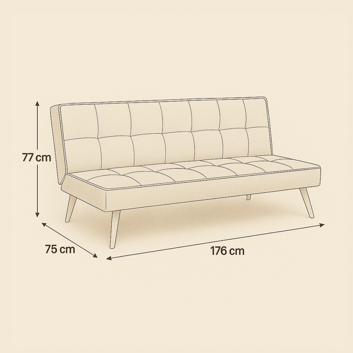 Futon Sofa Cama Grecia Gris-6